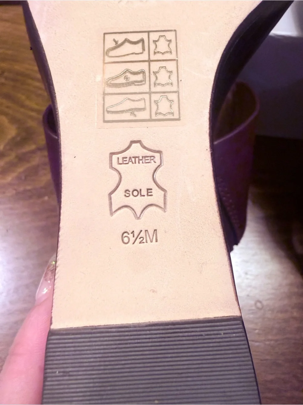 Tory Burch Burgundy Leather Wedge Sandals with Gold Logo